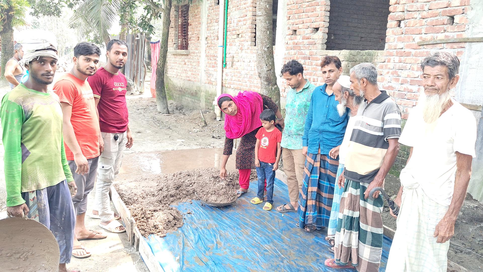 সদর দক্ষিণে গ্রামীণ অবকাঠামো সংস্কার কাজের উদ্বোধন